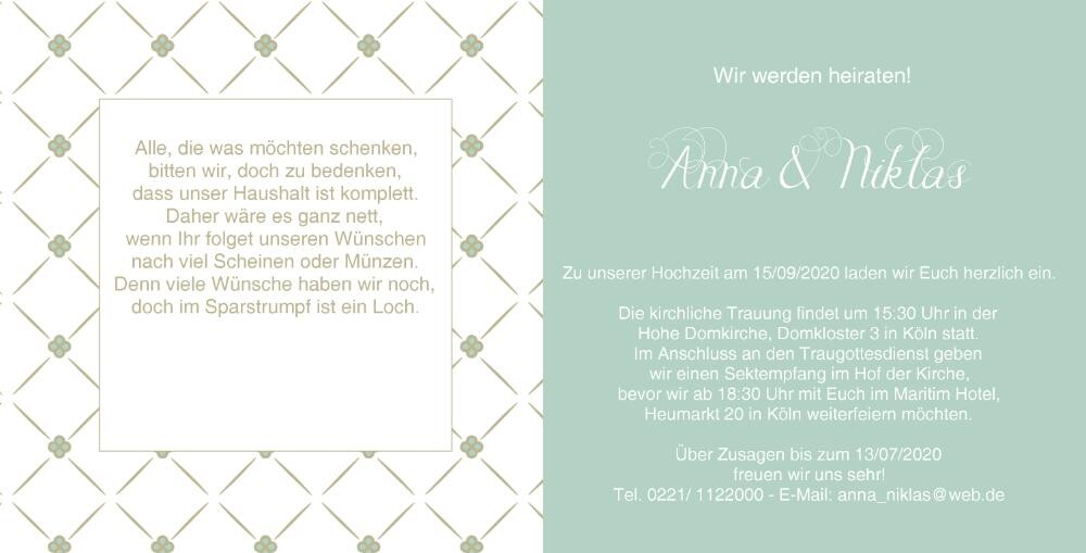 Hochzeitskarte mit grauem Hintergrund und Tulpen